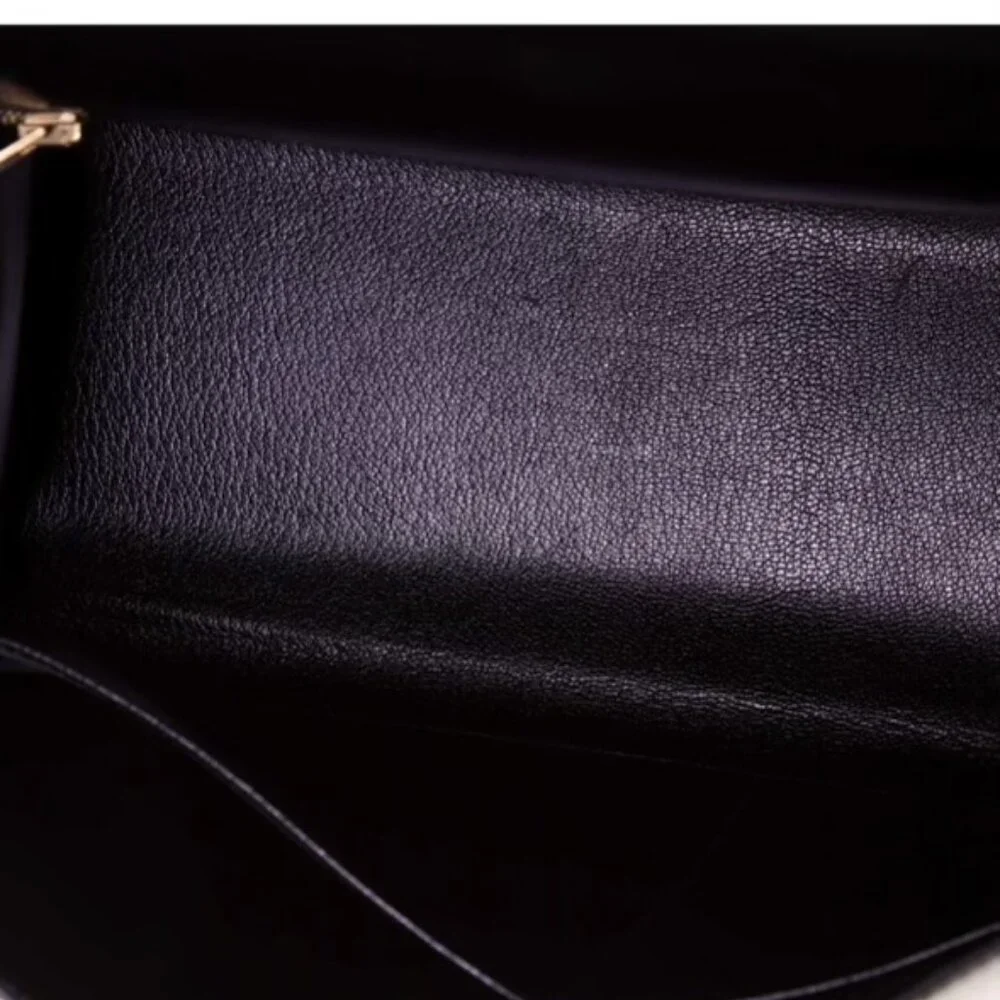 Hermès Kelly Handbag Noir Box Calf with Gold Hardware 35 - Picture 6 of 10